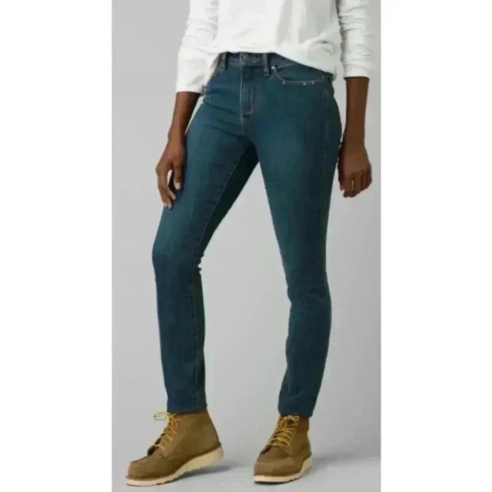 Prana Womens Sienna Jean Skinny Stretch Size 6/28 Tall Inseam
